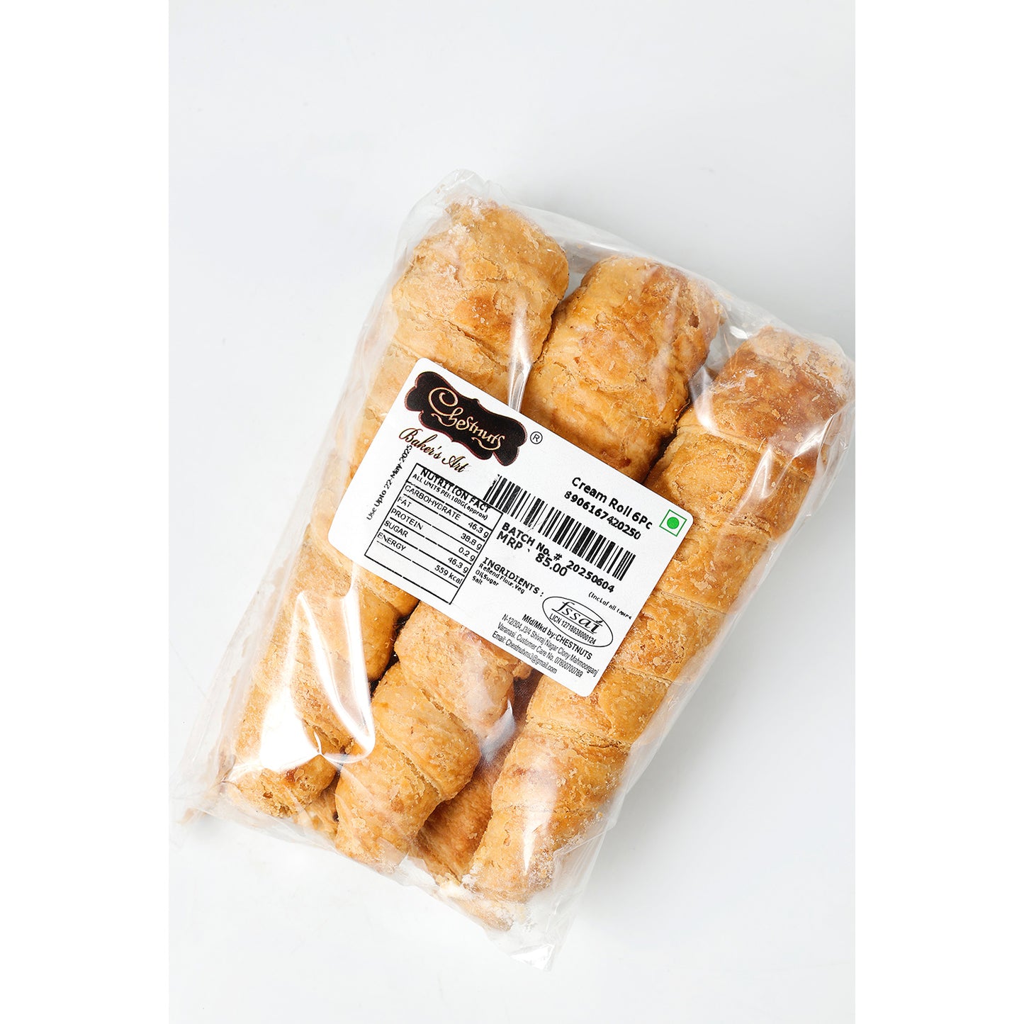 cream roll 6 vanilla