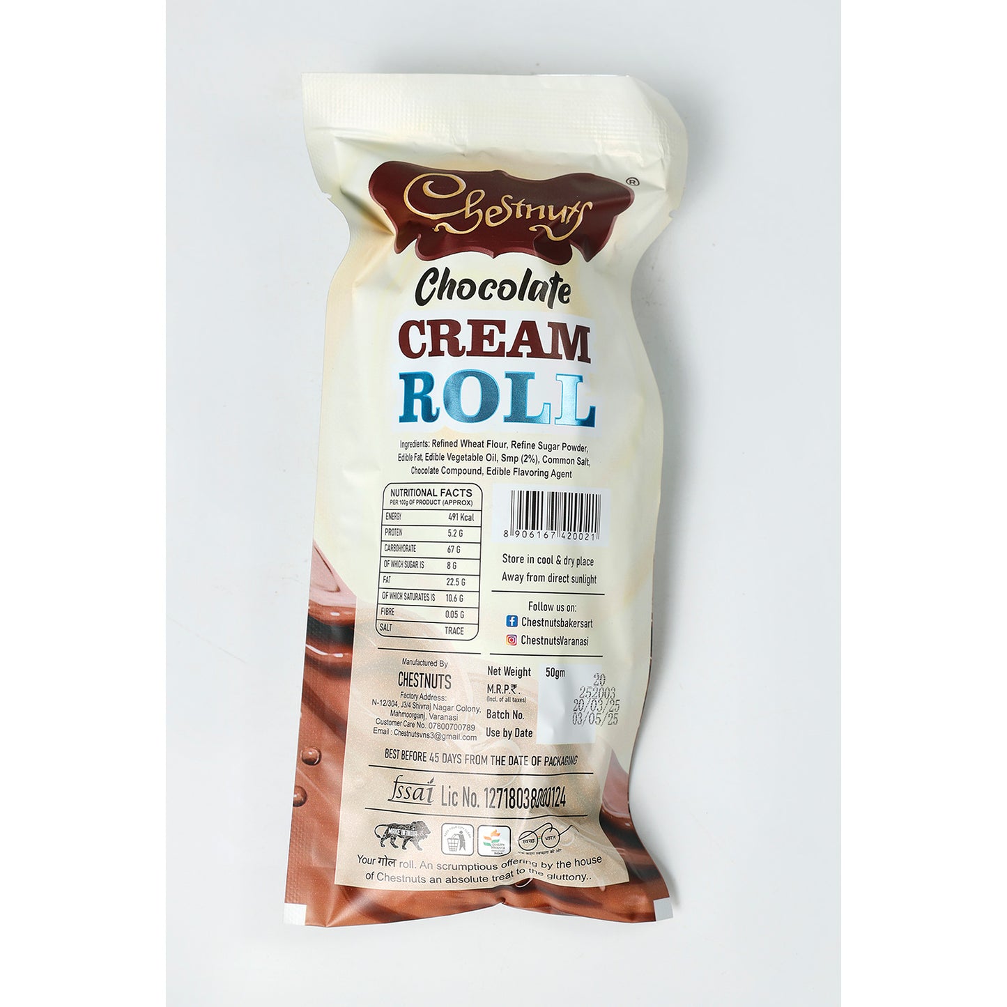 cream rol 1 choc