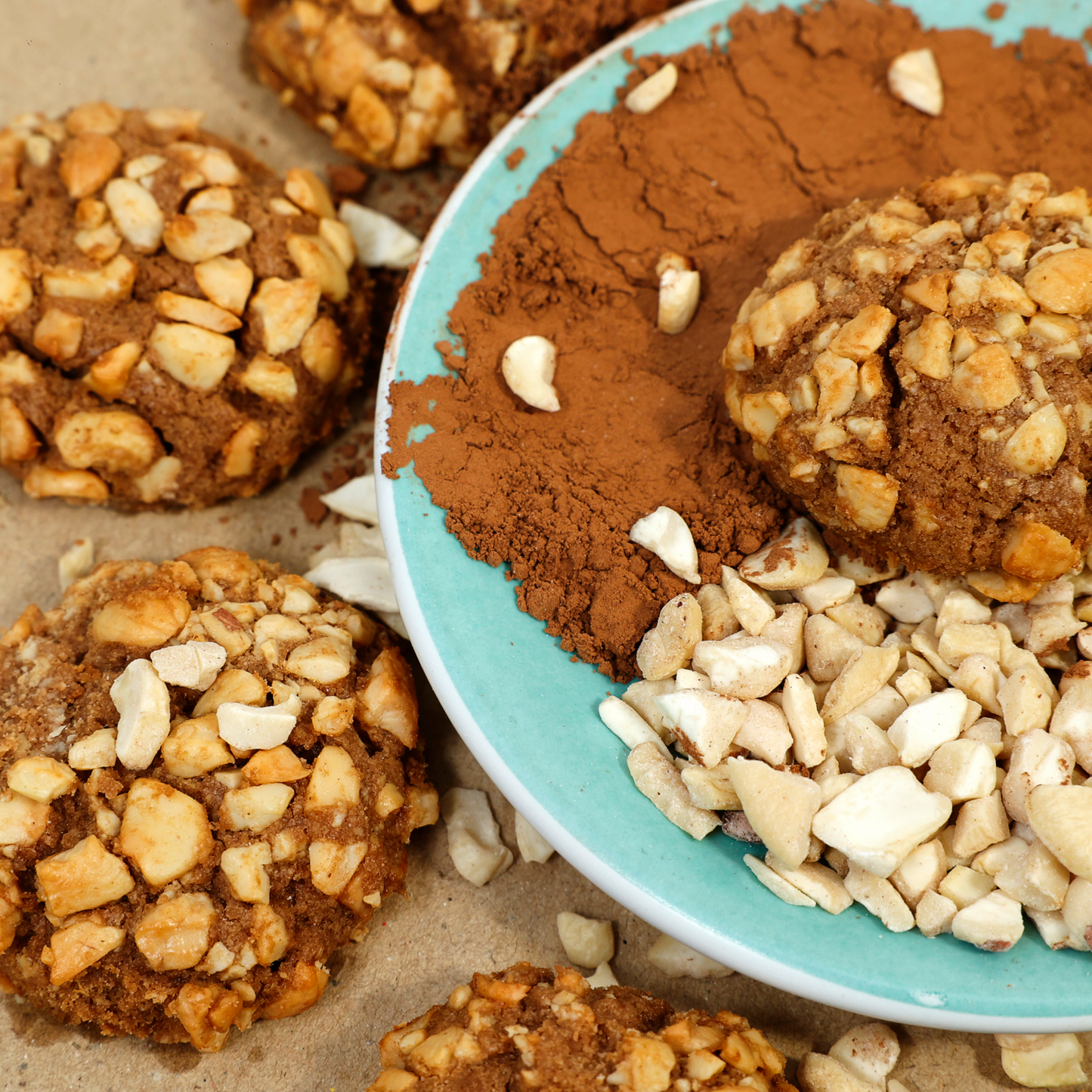 Chocolate Kaju Cookies